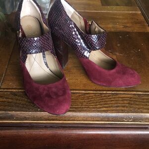 Isola high heels leather uppers ,new size 71/5, used once